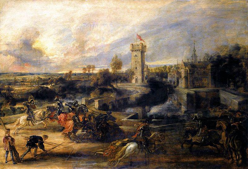 Peter Paul Rubens Tournament in front of Castle Steen Germany oil painting art